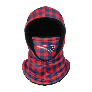 New England Patriots NFL Plaid Hooded Gaiter