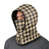 New Orleans Saints NFL Plaid Hooded Gaiter