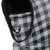 Las Vegas Raiders NFL Plaid Hooded Gaiter