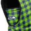 Seattle Seahawks NFL Plaid Hooded Gaiter