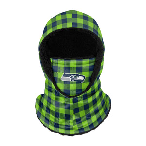 Seattle Seahawks NFL Plaid Hooded Gaiter