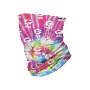 Green Bay Packers NFL Pastel Tie-Dye Gaiter Scarf