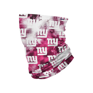 New York Giants NFL Pink Tie-Dye Gaiter Scarf
