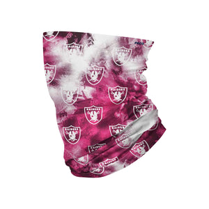 Las Vegas Raiders NFL Pink Tie-Dye Gaiter Scarf