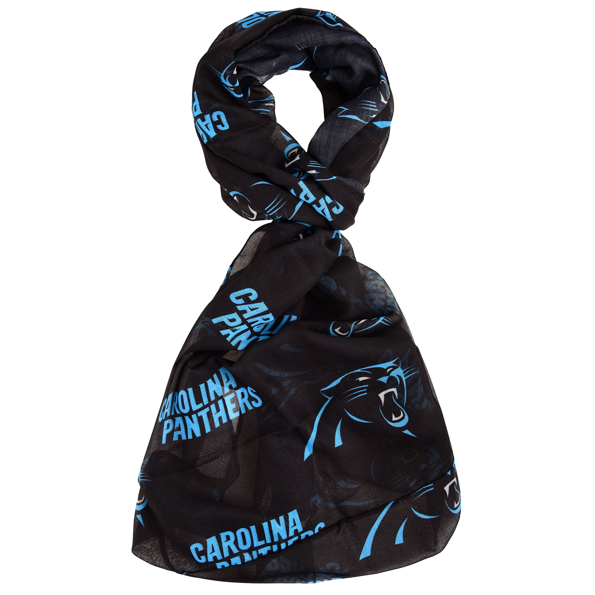 FOCO Carolina Panthers NFL Team Wordmark Infinity Scarf