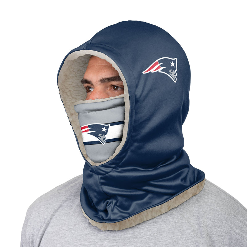 New England Patriots NFL Black Hooded Gaiter