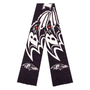 Baltimore Ravens NFL Wordmark Colorblend Scarf