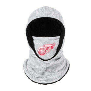 Detroit Red Wings NHL Heather Grey Big Logo Hooded Gaiter