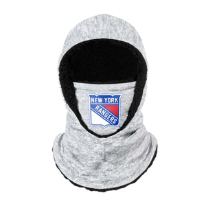 New York Rangers NHL Heather Grey Big Logo Hooded Gaiter