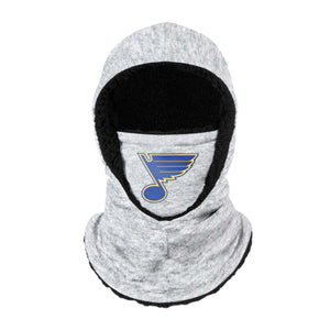 St Louis Blues NHL Heather Grey Big Logo Hooded Gaiter