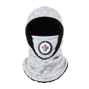 Winnipeg Jets NHL Heather Grey Big Logo Hooded Gaiter