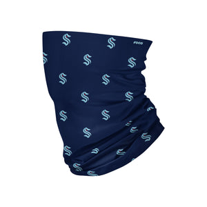 Seattle Kraken NHL Mini Print Logo Gaiter Scarf