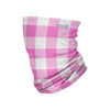 Pink Plaid Polyfleece Gaiter Scarf