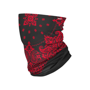 Black & Red Bandana Gaiter Scarf