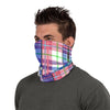 Pink Plaid Gaiter Scarf