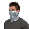 White Mirage Bandana Gaiter Scarf