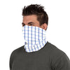 White Plaid Gaiter Scarf