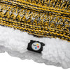 Pittsburgh Steelers NFL Womens Color Wave Chunky Beanie & Gaiter Scarf Set