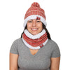 San Francisco 49ers NFL Womens Color Wave Chunky Beanie & Gaiter Scarf Set