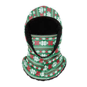 Ugly Christmas Sweater Hooded Gaiter Scarf