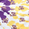 LSU Tigers NCAA Womens Paint Splash Bikini Top