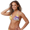 LSU Tigers NCAA Womens Paint Splash Bikini Top