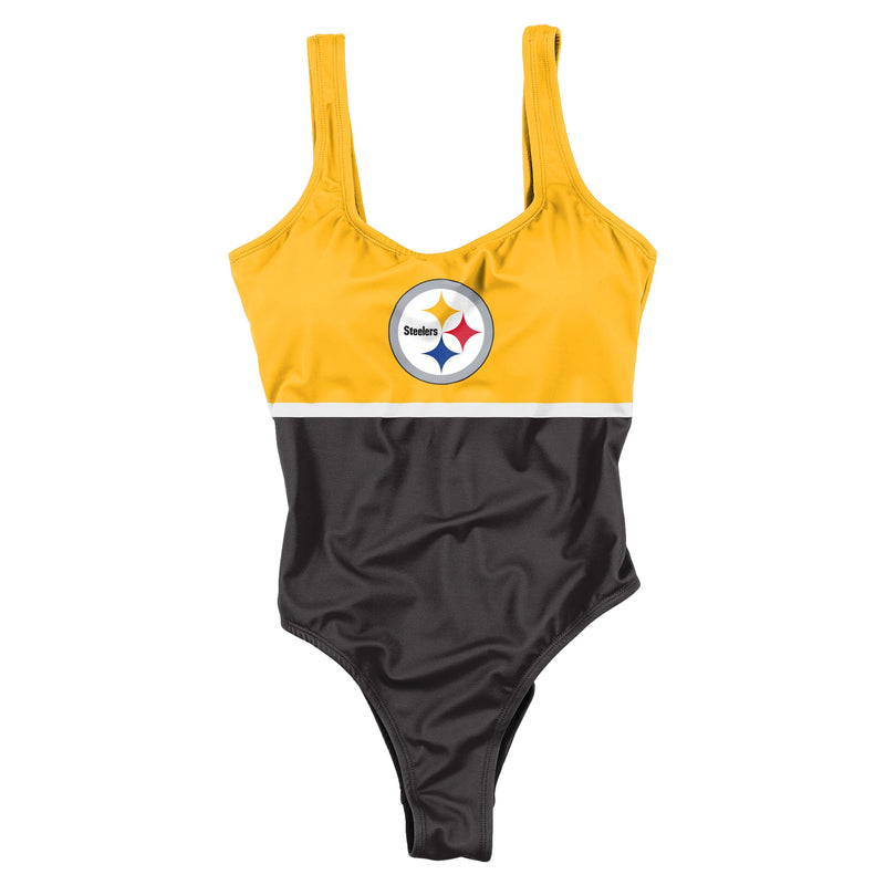 FOCO Pittsburgh Steelers NFL Womens Mini Print Bikini Top