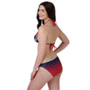 New England Patriots NFL Womens Gradient Big Logo Bikini Bottom