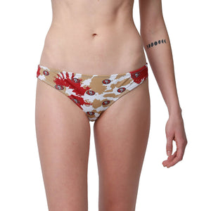 San Francisco 49ers NFL Womens Paint Splash Bikini Bottom