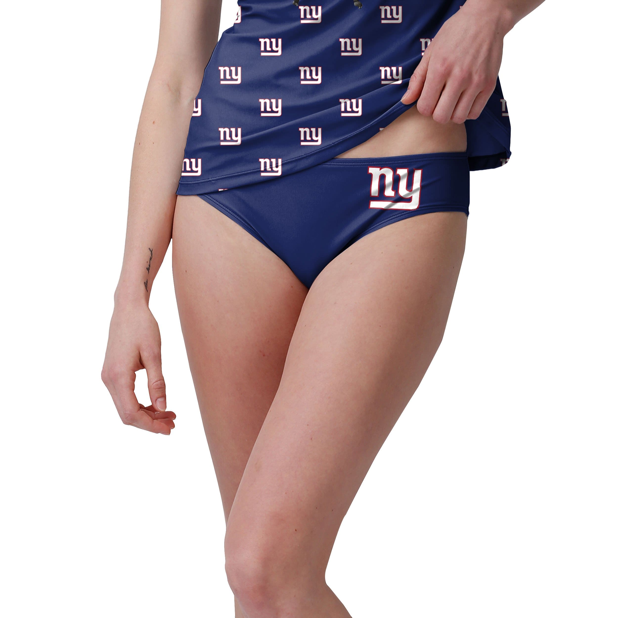 FOCO Buffalo Bills NFL Womens Solid Logo Bikini Top