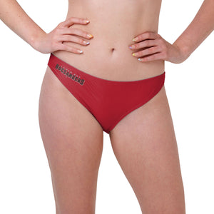 Tampa Bay Buccaneers NFL Womens Solid Wordmark Bikini Bottom