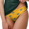 Green Bay Packers NFL Womens Summertime Mini Print Bikini Bottom