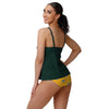 Green Bay Packers NFL Womens Summertime Mini Print Bikini Bottom