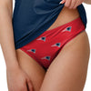 New England Patriots NFL Womens Summertime Mini Print Bikini Bottom