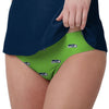 Seattle Seahawks NFL Womens Summertime Mini Print Bikini Bottom