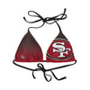 San Francisco 49ers NFL Womens Gradient Big Logo Bikini Top