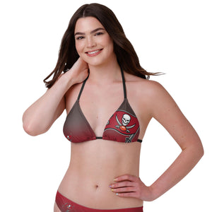 Tampa Bay Buccaneers NFL Womens Gradient Big Logo Bikini Top