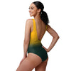 Green Bay Packers NFL Womens Gametime Gradient One Piece Bathing Suit