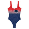 New England Patriots NFL Womens Gametime Gradient One Piece Bathing Suit