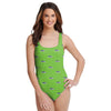 Seattle Seahawks NFL Womens Mini Print One Piece Bathing Suit