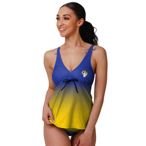Los Angeles Rams NFL Womens Gametime Gradient Tankini