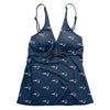 New England Patriots NFL Womens Mini Logo Tankini