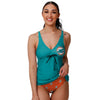 Miami Dolphins NFL Womens Summertime Solid Tankini