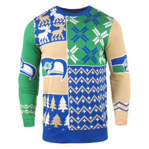 Seattle Seahawks NFL Retro Ugly Sweater