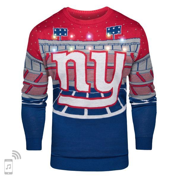 NEW NHL NY New York Rangers UGLY XMAS Christmas Sweater Men M LIGHTS UP NWT