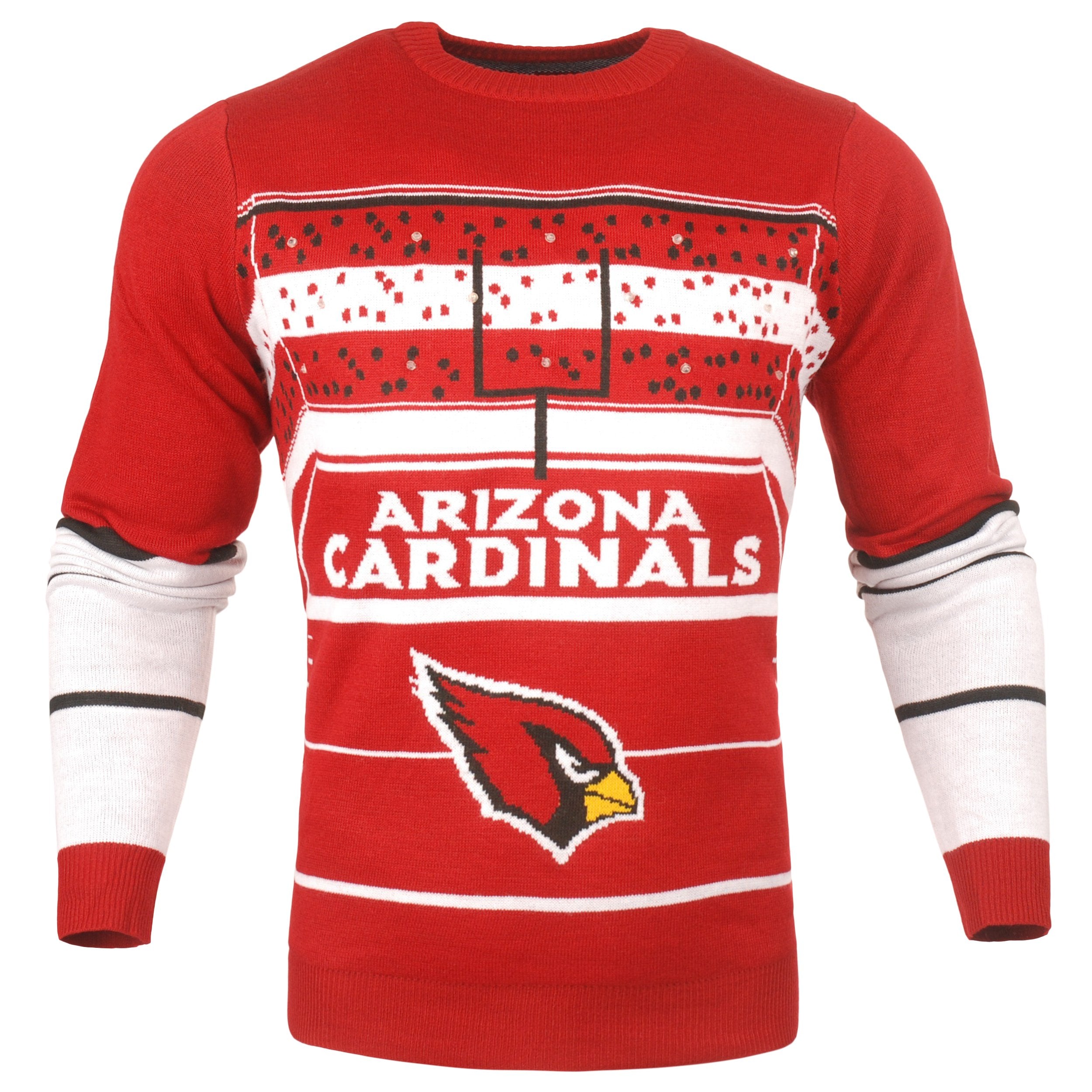 Football Fan Shop Officially Licensed NFL Short Sleeve Crew Neck - Cardinals - White