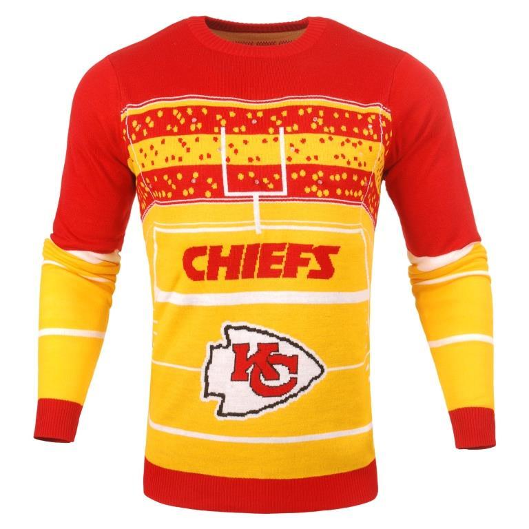 Chiefs christmas sweater deals light up