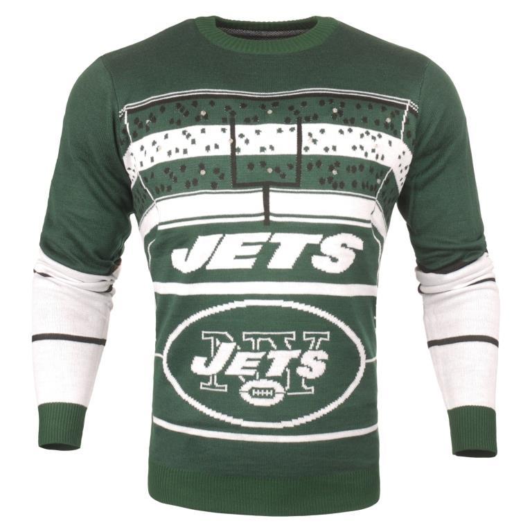 Football Fan Shop Officially Licensed NFL Crew-Neck Sweatshirt by Starter - Jets