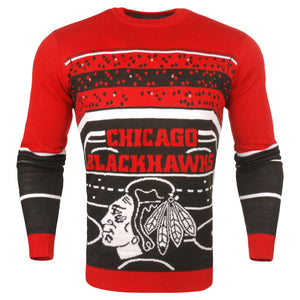 Chicago Blackhawks NHL Mens Stadium Light Up Crew Neck Sweater