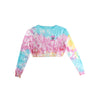 Texas A&M Aggies NCAA Womens Pastel Tie-Dye Blast Cropped Sweater